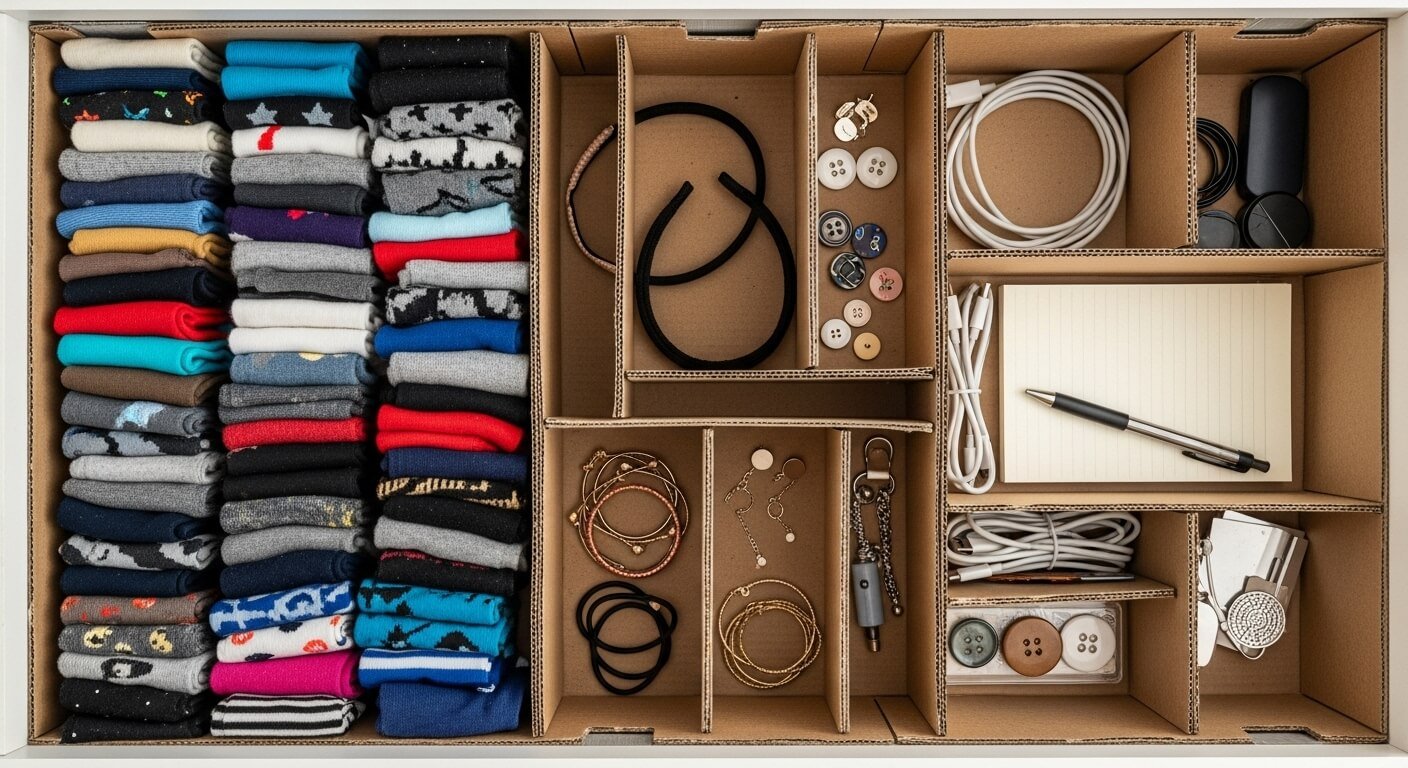How to Make Drawer Dividers Using Materials You Already Own