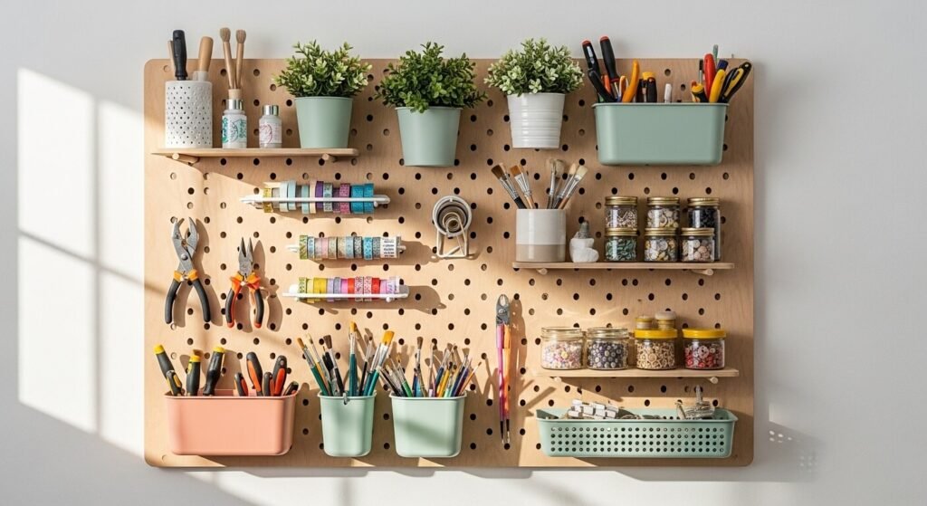 29 Creative Pegboard Organization Ideas That Wow Guests