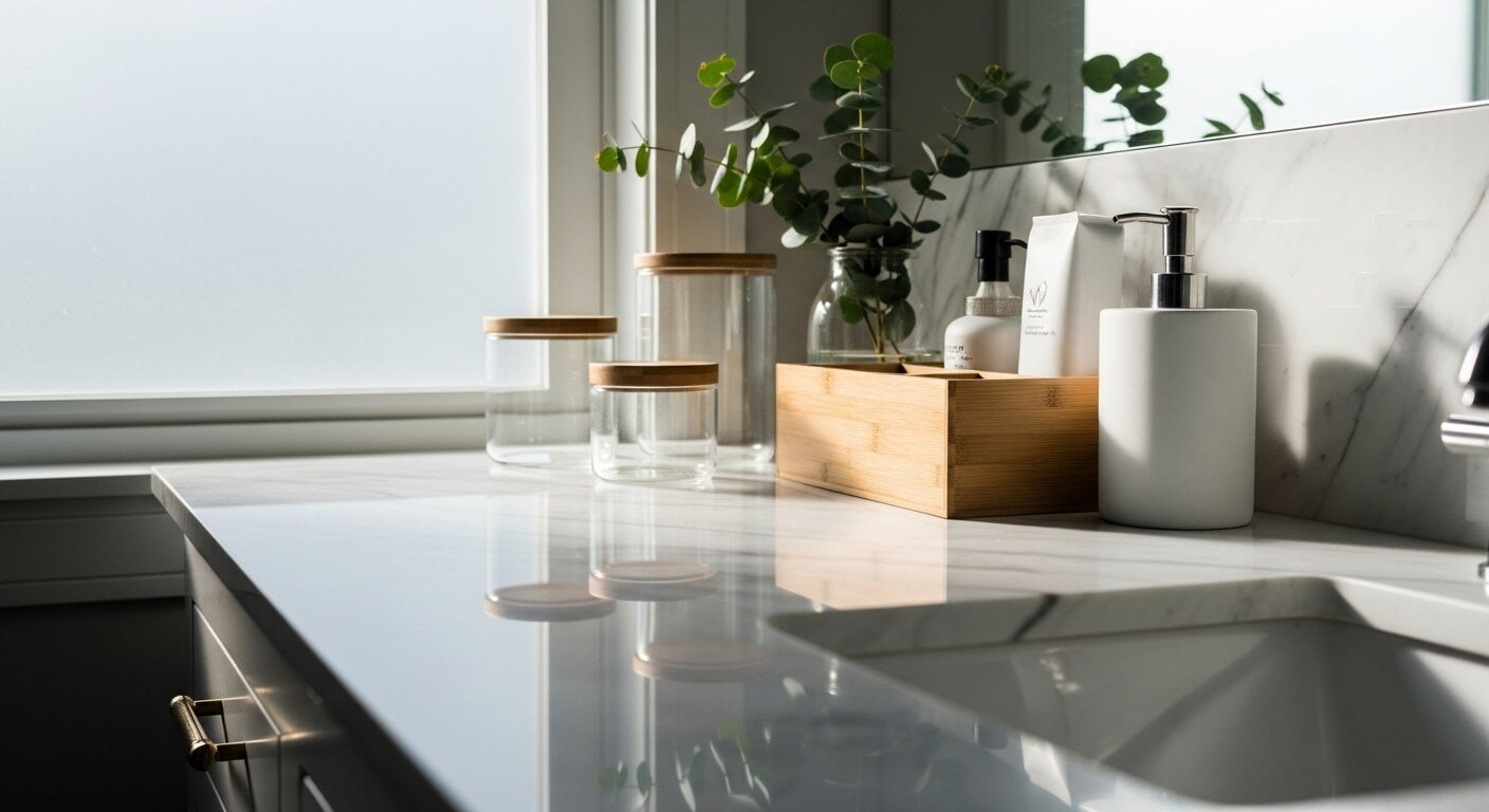 23 Beautiful Bathroom Counter Organization Solutions for Zen Vibes
