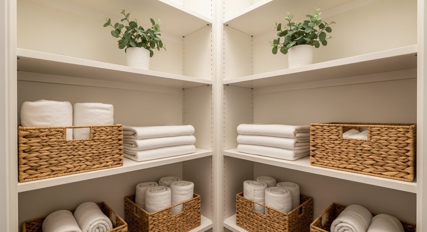 How to Organize a Linen Closet Like a Five-Star Hotel