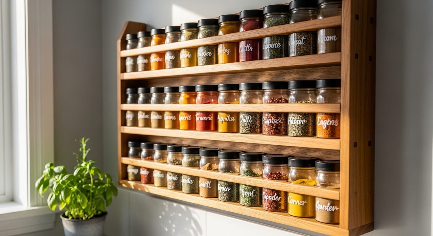 How to Make a Spice Rack That Fits Your Exact Kitchen Space