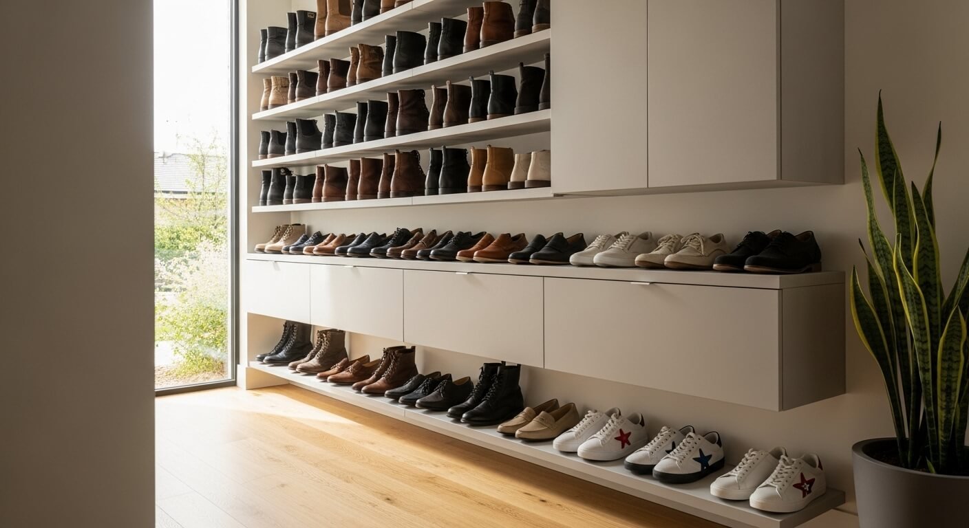 24 Ingenious Shoe Storage Solutions That Clear Floor Space