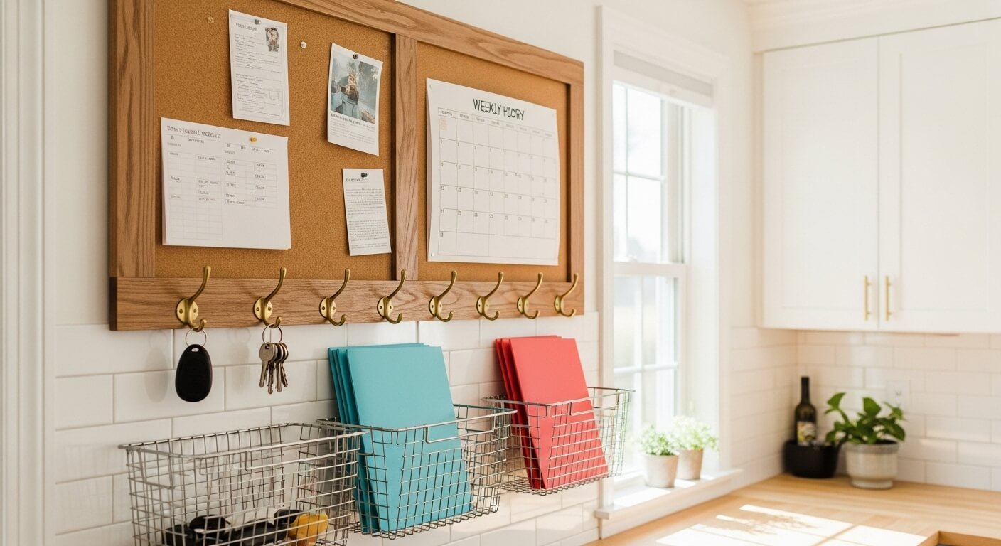 25 Powerful Command Center Ideas That Keep Families Organized