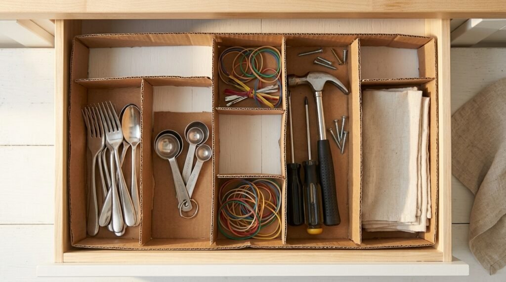 How to Make Drawer Organizers With Cardboard in Under 30 Minutes