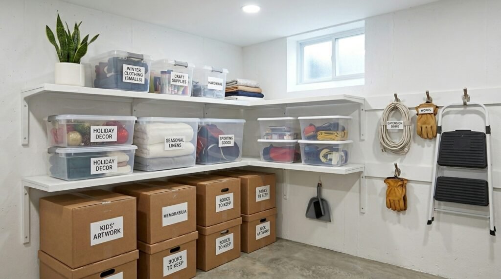 How to Organize Basement Storage to Reclaim Usable Living Space