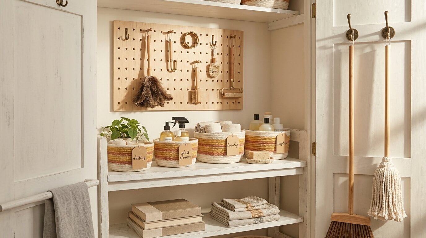 How to Organize a Utility Closet So Everything Has Its Place