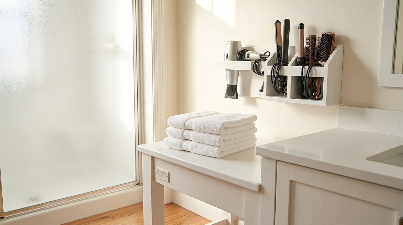 How to Organize Hair Tools Safely Without Countertop Clutter