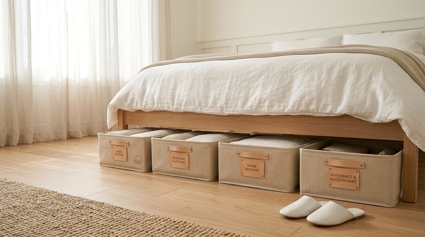 How to Organize Under Bed Storage for Seasonal Items and More