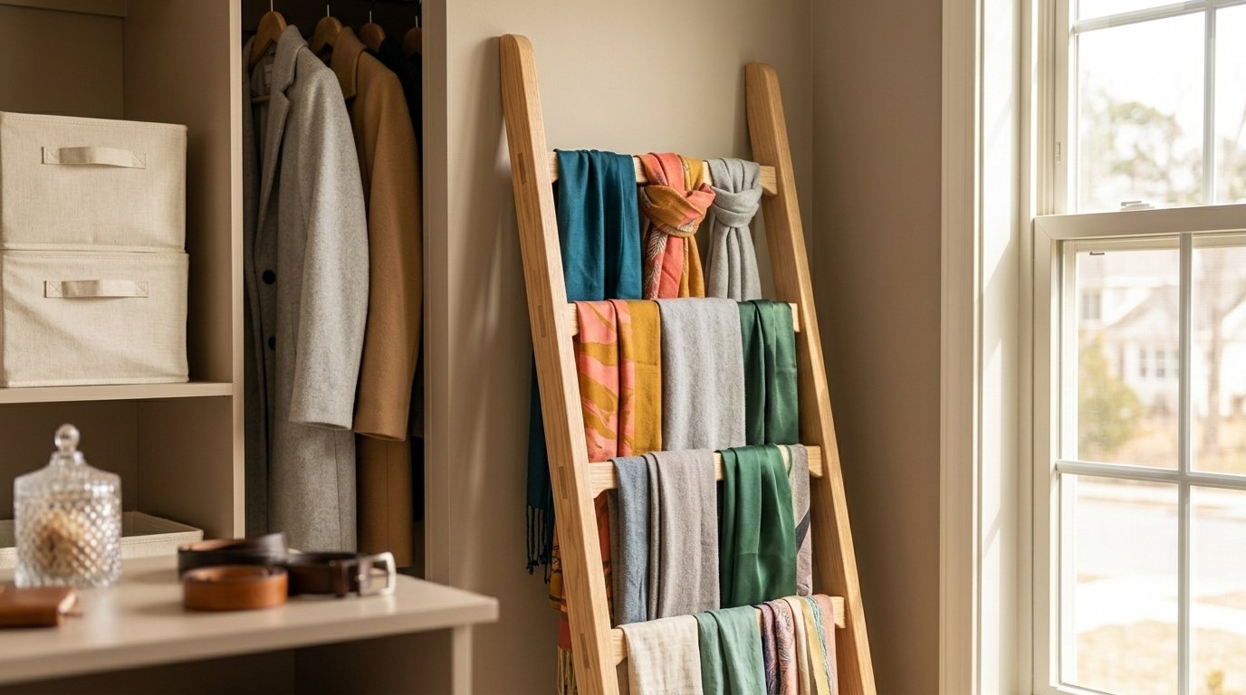 How to Organize Scarves So You Can See Every One at a Glance