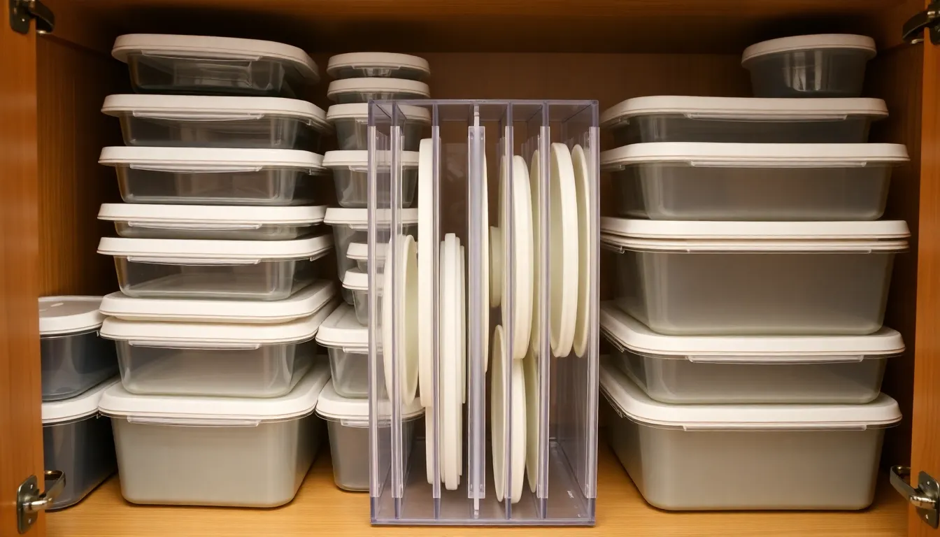 How to Organize Tupperware and Lids Using One Simple System